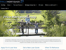 Tablet Screenshot of pricemortgagegroup.com